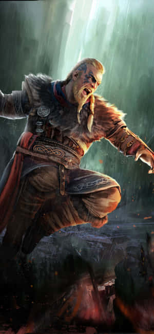 iPhone XS Assassin's Creed Valhalla Agtergrond — POCO F8 Ultra Muurpapier