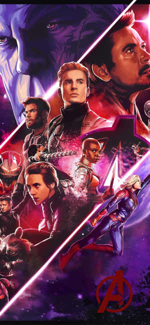 Iphone Xs Avengers-agtergrond — iPhone 16 Pro Max Muurpapier