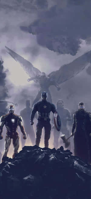 Iphone Xs Avengers Agtergrond — Vivo V70 Muurpapier