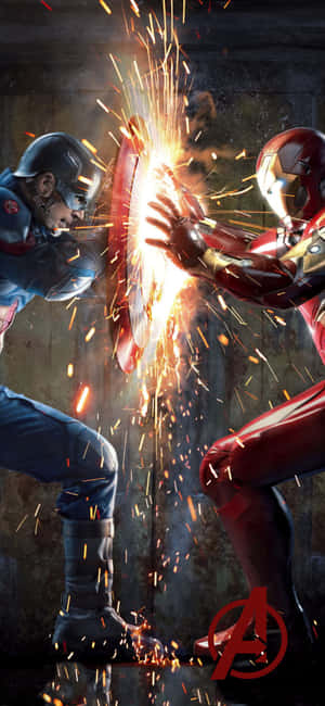 iPhone XS Avengers-agtergrond — iPhone 17 Muurpapier