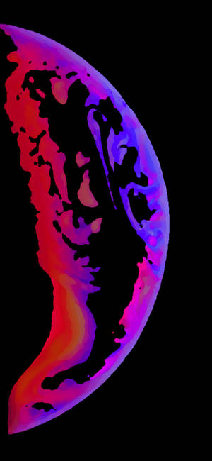 Iphone Xs Half Maan Muurpapier — iPhone Xs Muurpapier
