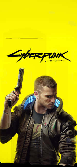 Iphone Xs Max Cyberpunk 2077 Agtergrond — iPhone 12 Muurpapier
