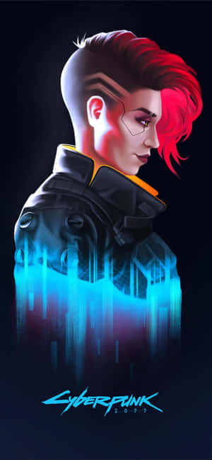 Iphone Xs Max Cyberpunk 2077 Agtergrond — Vivo T5x Muurpapier