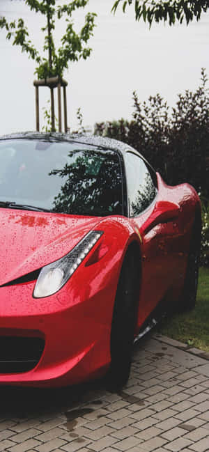 Iphone Xs Max Ferrari Agtergrond — Honor X70 Refresh Muurpapier