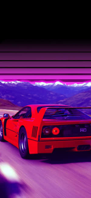 Iphone Xs Max Ferrari Agtergrond — Vivo X500 Muurpapier