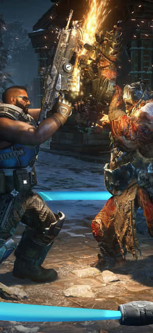 iPhone Xs Max Gears Of War 5 Agtergrond — Honor Play 80 Plus Muurpapier