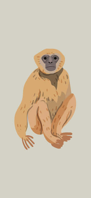 Iphone Xs Max Gibbon Agtergrond — Xiaomi 14 Ultra Muurpapier