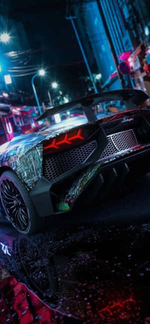 Iphone Xs Max Lamborghini Agtergrond — Tecno Pova 8 Pro Muurpapier