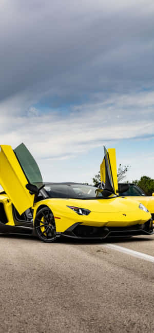 Iphone Xs Max Lamborghini Agtergrond — iPhone 17 Pro Max Muurpapier
