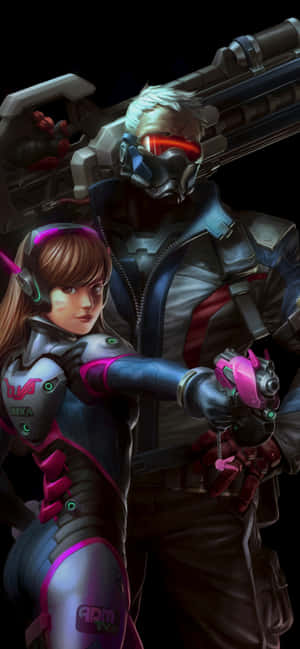 Iphone Xs Max Overwatch Agtergrond — iPhone 16 Muurpapier