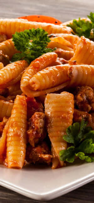 iPhone Xs Pasta-agtergrond — Galaxy S22 Ultra Muurpapier