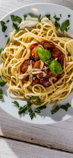 iPhone Xs Pasta-agtergrond — Pixel 8 Pro Muurpapier