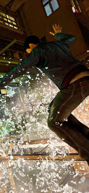 Iphone Xs Sleeping Dogs Agtergrond — Slapende honde Muurpapier