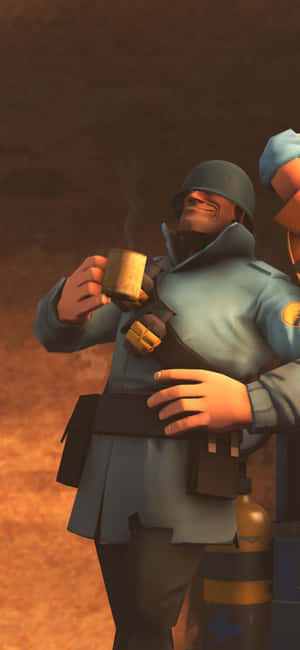 Iphone Xs Team Fortress 2 Agtergrond — Vivo T4R Muurpapier