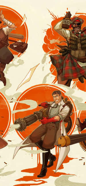 Iphone Xs Team Fortress 2 Agtergrond — Vivo Y6t Muurpapier