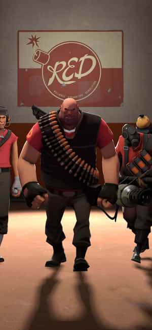 iPhone XS Team Fortress 2 Agtergrond — iPhone 15 Pro Muurpapier