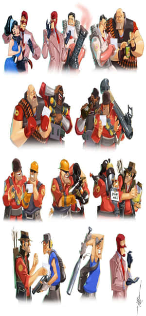 Iphone Xs Tf2 Agtergrond — iPhone 16 Pro Muurpapier