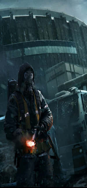 Iphone Xs The Division Agtergrond — iPhone 16 Pro Muurpapier