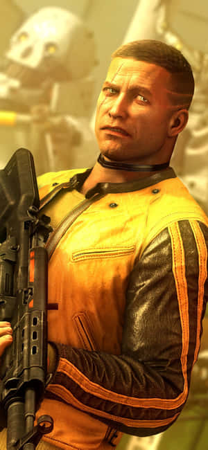 Iphone Xs Wolfenstein Ii Agtergrond — iPhone 16 Pro Muurpapier