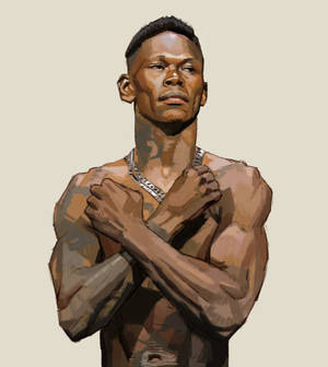 Israel Adesanya Wakanda Groet agtergrond — Oppo Find N5 Muurpapier
