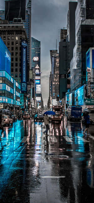 iPhone X New York Agtergrond — iPhone 15 Plus Muurpapier