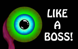 Jacksepticeye Like A Boss-agtergrond — Egswart Muurpapier