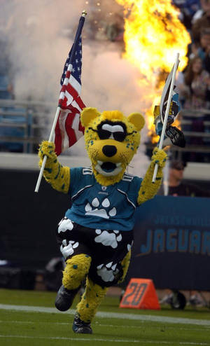 Jacksonville jaguars sokkel mascotte muurpapier — Moto Pad Muurpapier