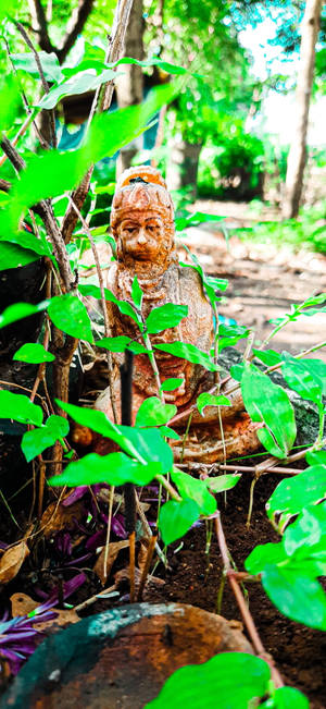 Jai Shree Ram HD Bos Standbeeld — Galaxy S25 Ultra Muurpapier