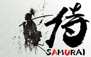 Japannese Samurai-stert — Japannese samoerai Muurpapier