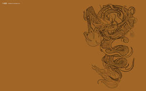 Japanse Draak Rekenaarkuns — Japanese Dragon Muurpapier