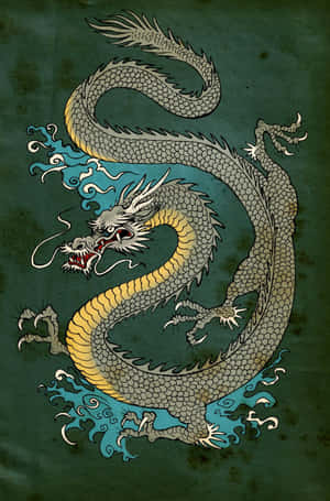 Japanse Foon — Japanse draak Muurpapier