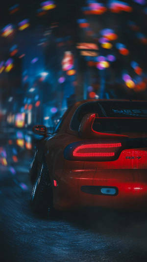 JDM Motors Estetiek met Kleurvolle Ligte — Jdm Cars Muurpapier
