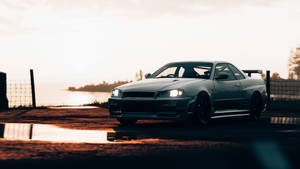 JDM Motorsonsondergang-uitsig — Jdm Cars Muurpapier