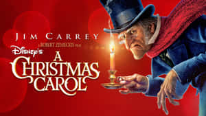 'n Kersfeeslied-agtergrond — A christmas carol Muurpapier
