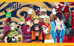 Jinchuriki Naruto-karakters Fan-kuns agtergrond — Naruto esteties Muurpapier