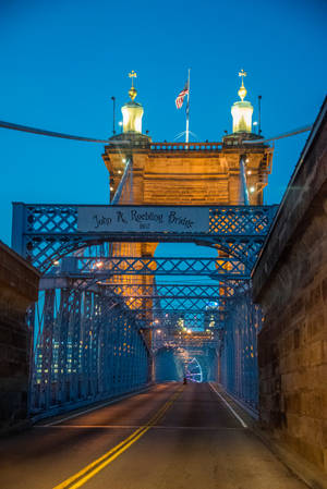 John A. Roebling Brug Kentucky — Xiaomi Pad 7 Ultra Muurpapier