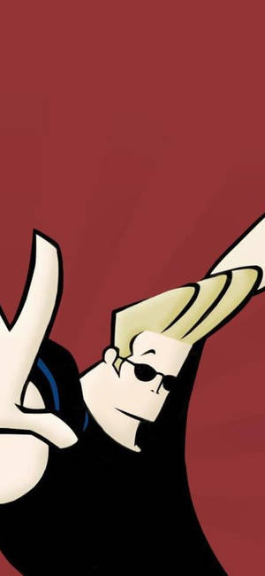 Johnny Bravo wat in sy Klassieke Styl Poseer