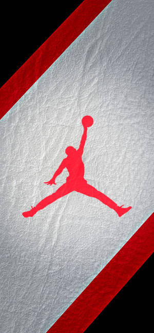 Jordan-logo infrarooi kleurweergawe agtergrond — iPhone 17e Muurpapier