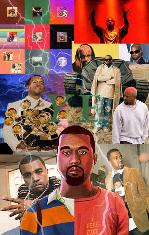 Kanye West-albumomslag — Galaxy Tab S11 Muurpapier