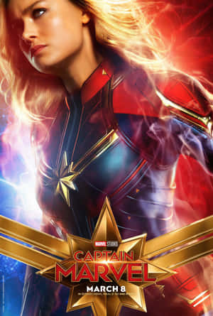 Kaptein Marvel Carol Danvers — Marvel Muurpapier