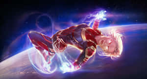 Kaptein Marvel Carol Danvers — Marvel Muurpapier