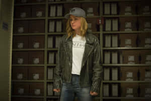 Kaptein Marvel Carol Danvers — Marvel Muurpapier