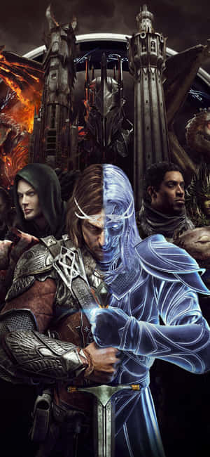 Iphone X Shadow Of Mordor Agtergrond — iPhone 17 Pro Max Muurpapier