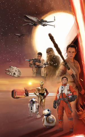 Karakter van Star Wars-tablet — Galaxy Tab S11 Muurpapier