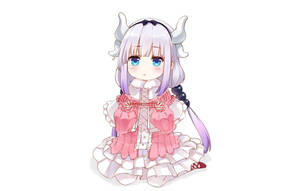 Kawaii Anime Kanna Kobayashi wat kniel