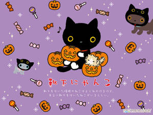 Kawaii Halloween Japannees — Kawaii halloween Muurpapier