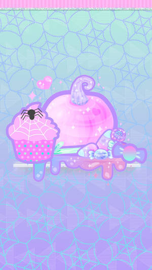 Kawaii Halloween Lekkernye — Kawaii halloween Muurpapier