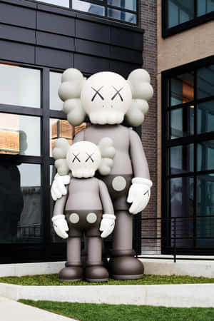 Kaws prente — Honor MagicPad 3 Pro Muurpapier