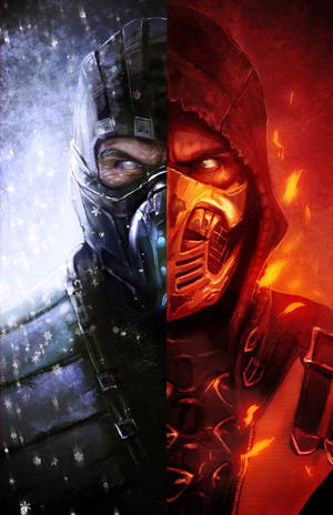 Keren Sub-Zero En Scorpion — Infinix Xpad GT Muurpapier