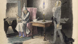 Kersfoto's van 'n Kerslied — Estetiese Kersfees Muurpapier